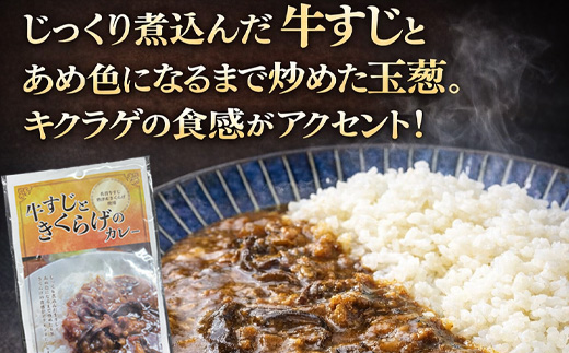 牛すじときくらげのカレー 180g×4袋(合計720g) レトルト カレー 簡単調理