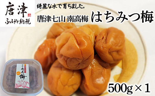 唐津市七山南高梅 はちみつ梅 (500g×1) 梅干し うめぼし うめ しそ ご飯のお供 ＃irodoriからつ四季の返礼品