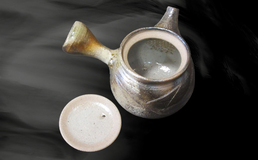 唐津焼 備前唐津 急須(登り草) 茶こし付き 茶器 きゅうす 日本茶 緑茶 ティーポット 食器 ギフト