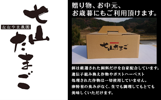 放し飼い！七山たまご 40個箱 (大玉) 玉子 生卵 鶏卵 佐賀県唐津産