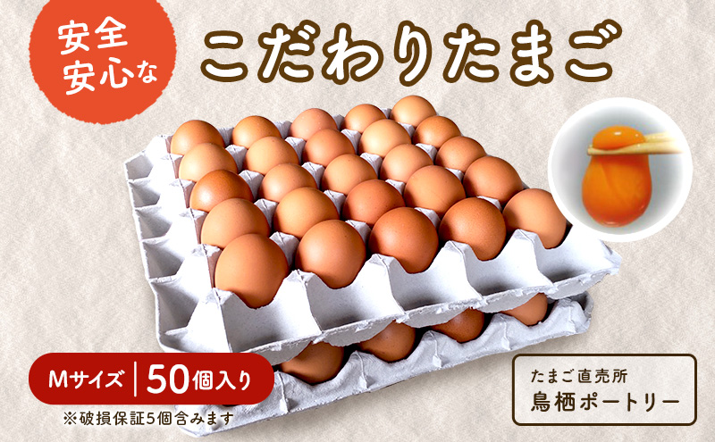 たまご 50個入り Ｍサイズ ※破損保証5個含む 卵 鶏卵 タマゴ ※配送不可:離島