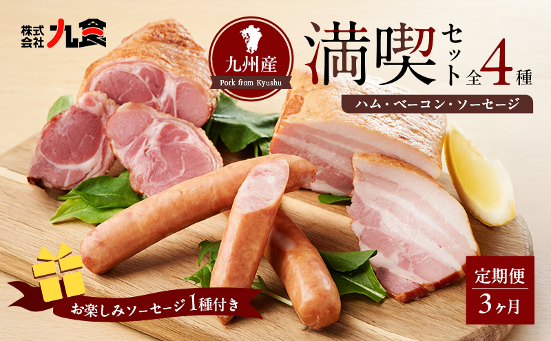 ふるさとセットR ハム ソーセージ 4種 【3ヶ月定期便】 お肉 ハム