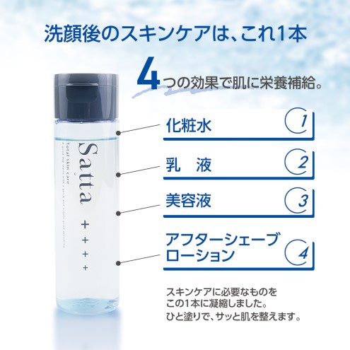 メンズ コスメ Satta スキンケア セット 泡洗顔料＋オールインワン 化粧水 美容