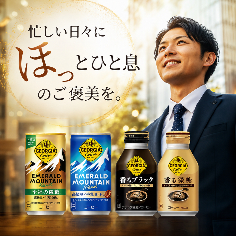 ジョージア 香る微糖 ボトル缶 260ml 1ケース 24本  缶コーヒー 珈琲 飲料 