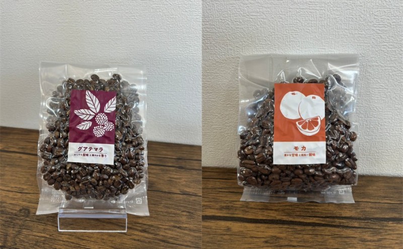 【厳選5種の6ヶ月定期便】芳醇なフルーティー＆ビター飲み比べセット・自家焙煎コーヒー (ハーフサイズ豆)(モカ143g×2、ブラジル125g、グァテマラ111g、コロンビア121g、インドネシア164g) 珈琲