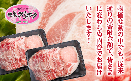 【定期便 6回】佐賀県産 豚肉「肥前さくらポーク」 偶数月配送 全6回 定期便 _k-1