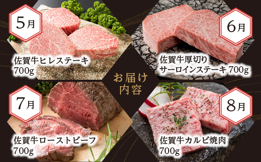 i-3【定期便12回】肉の定期便 厳選佐賀牛 毎月配送 全12回