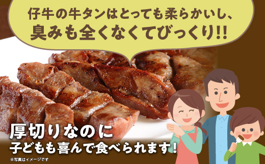 厚切り牛タンステーキ 塩味 1kg（500g×2）_b-446