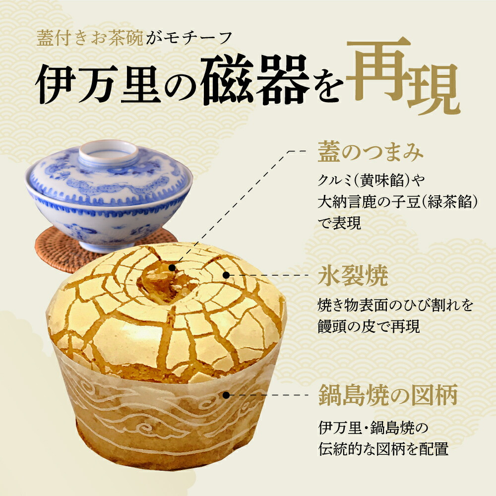 伊万里焼饅頭10個・伊万里焼饅頭緑茶10個セット 020-F213