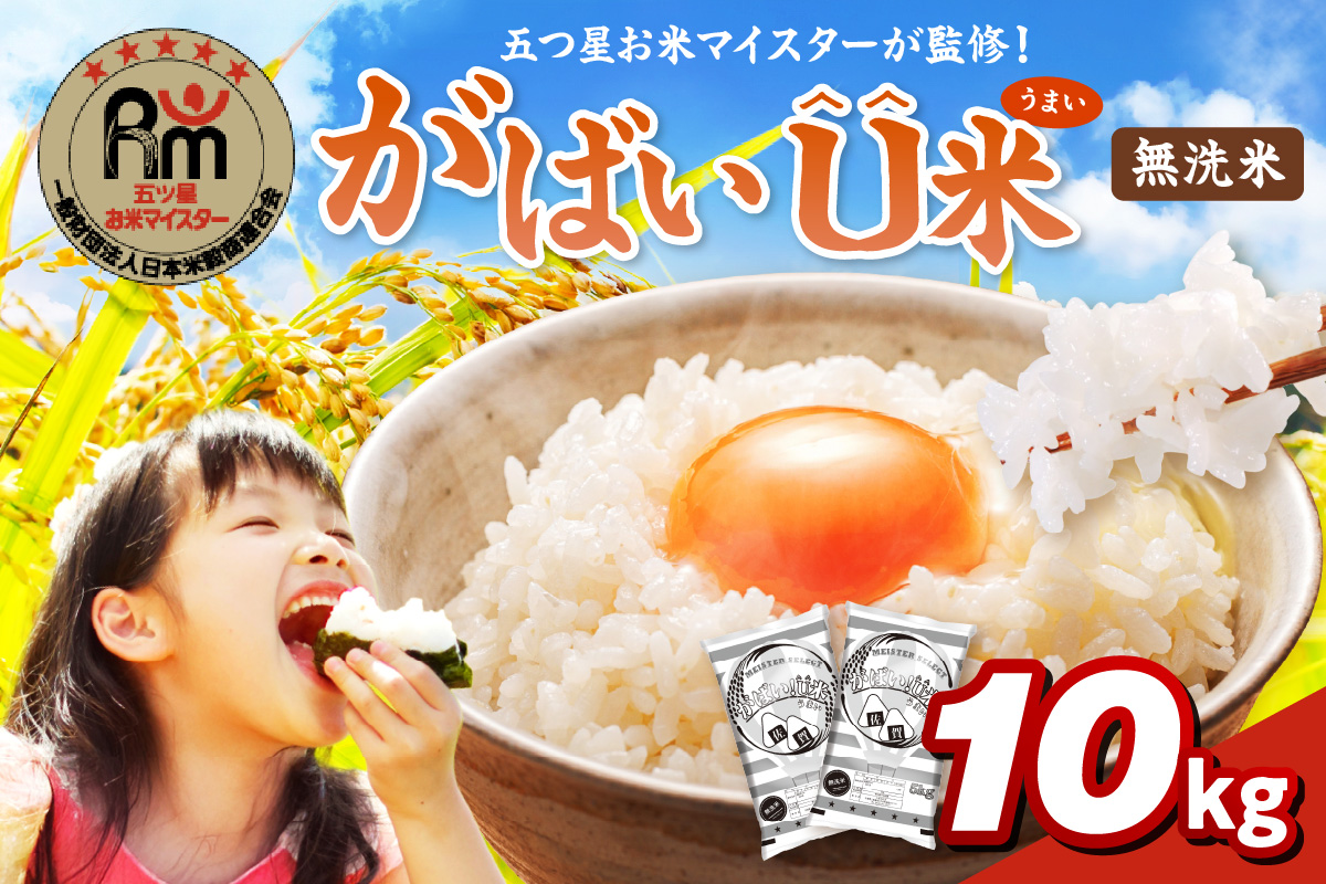 伊万里産 がばいＵ米(うまい) ブレンド米 【無洗米】10kg(5kg×2袋) お米マイスター厳選 086-B950