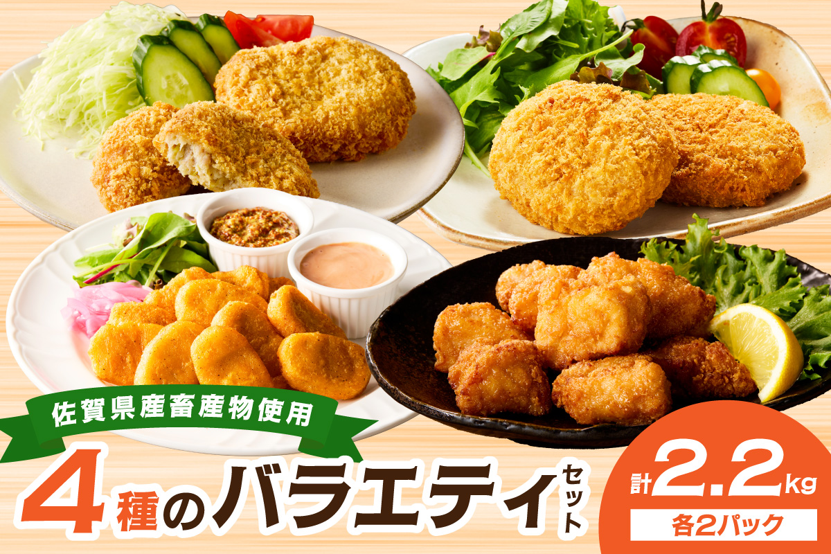 佐賀県産バラエティーセット2200g 125-J809