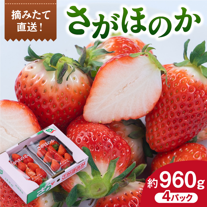 佐賀産 さがほのか 4パック 147-B808