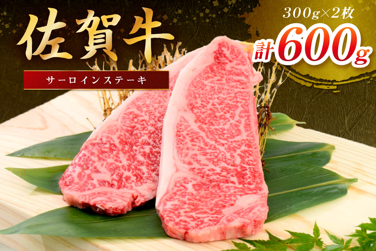佐賀牛 サーロインステーキ 600g(300gx2枚) 149-J1803