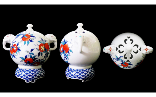 伊万里焼 伝統工芸士 市川冬山窯 色鍋島 青磁 伊万里 鍋島焼 市川冬山