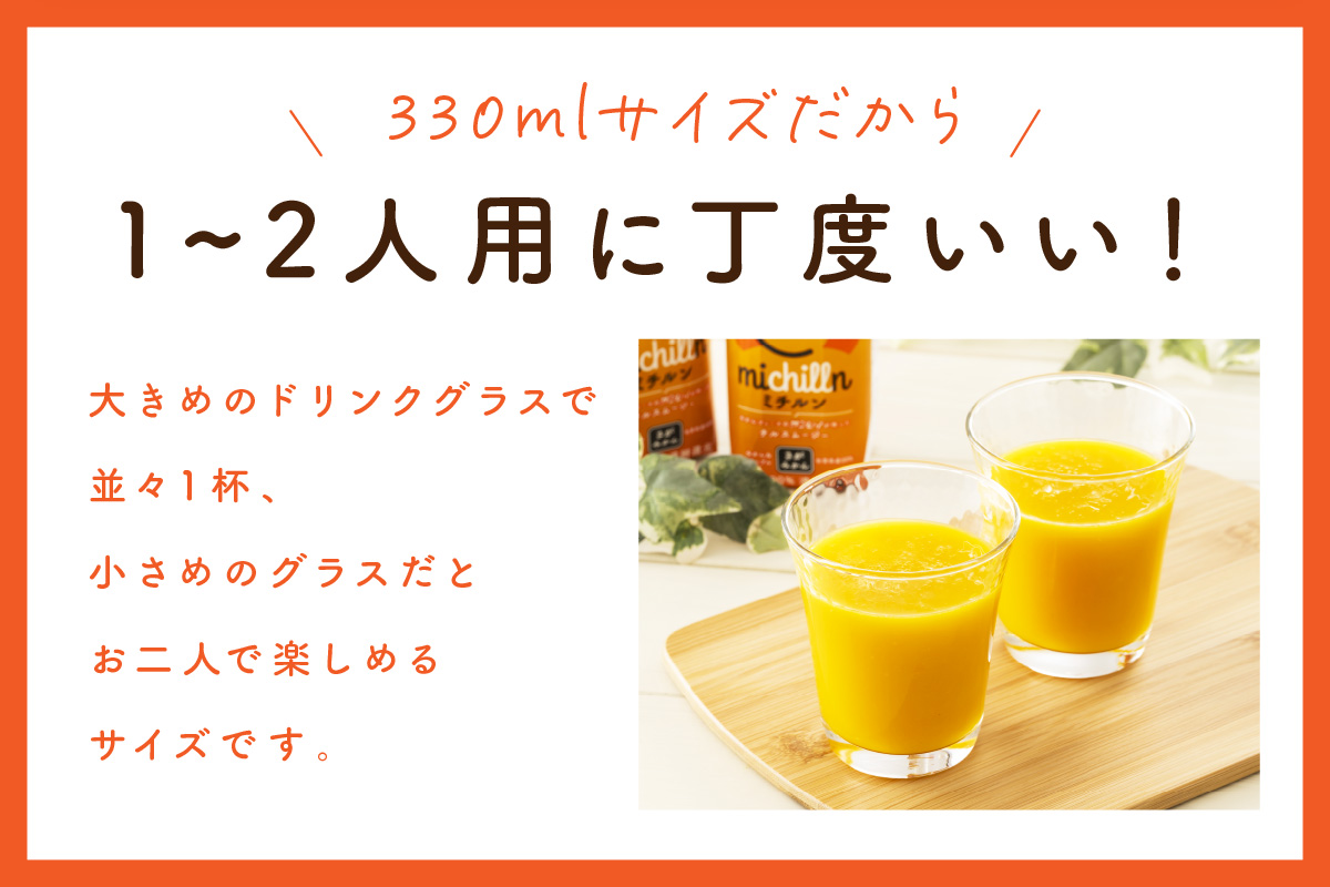 【佐賀県産温州みかん使用】 果汁 ミックスジュース　ミチルン　330ml×12本 A043