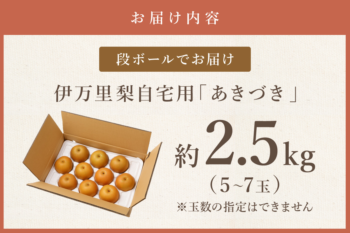 【2026年産先行予約】伊万里梨「あきづき」 約2.5kg 178-B1070