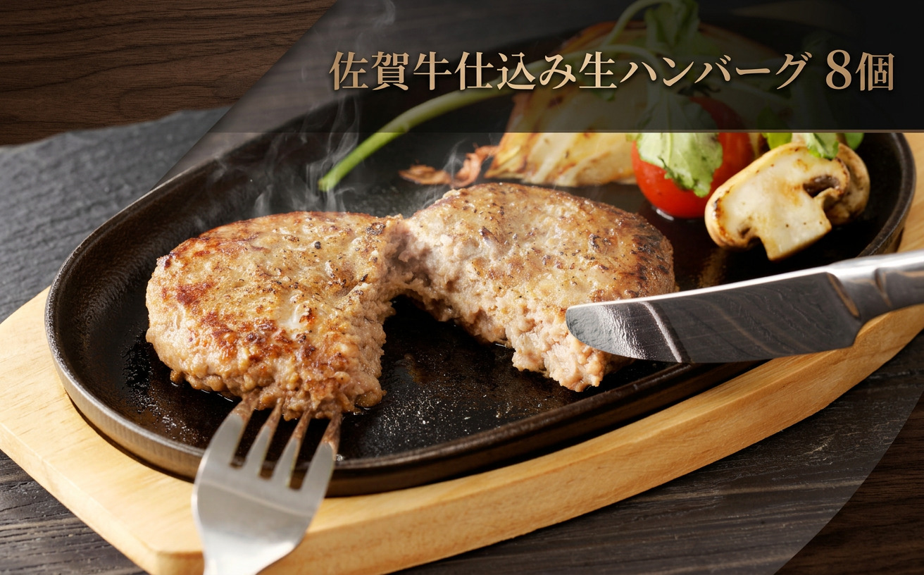 佐賀牛仕込みハンバーグ 8個 156-J2002