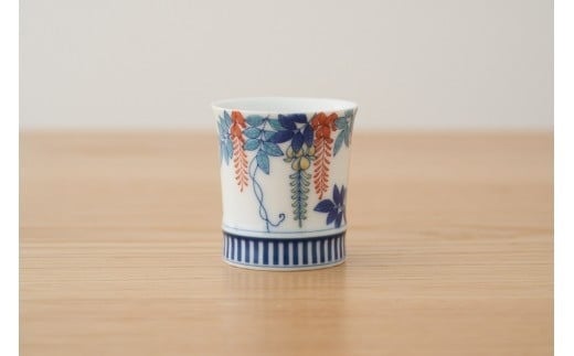 【伊万里焼】伊万里鍋島焼ぐい呑揃（5個入）絵違い 028-H1157