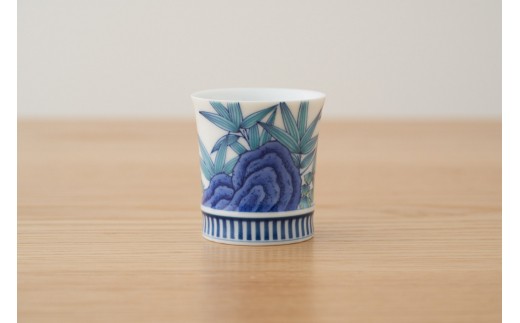 【伊万里焼】伊万里鍋島焼ぐい呑揃（5個入）絵違い 028-H1157