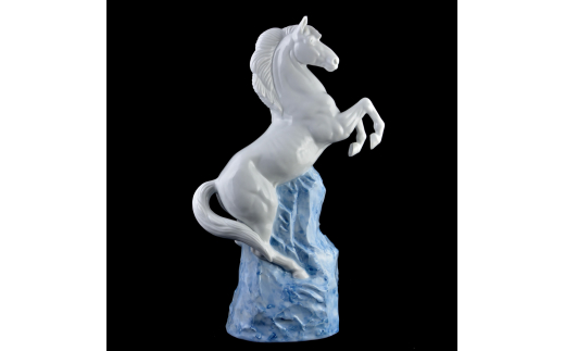 【伊万里焼】岩上馬 インテリア 置物 025-H573