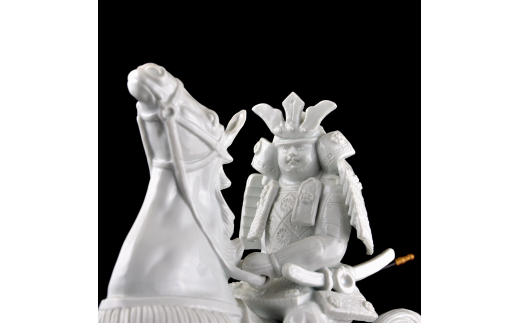 【伊万里焼】騎馬武者像 インテリア 置物 025-H770