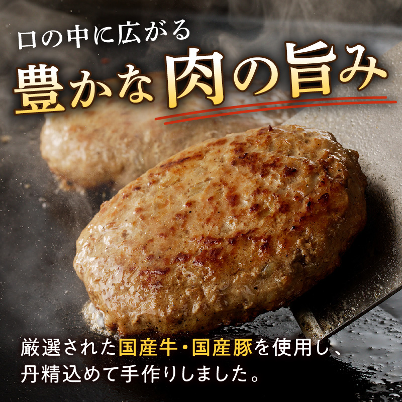 片岡精肉本店の手作り ハンバーグ 10個 (110g×10個)  J915