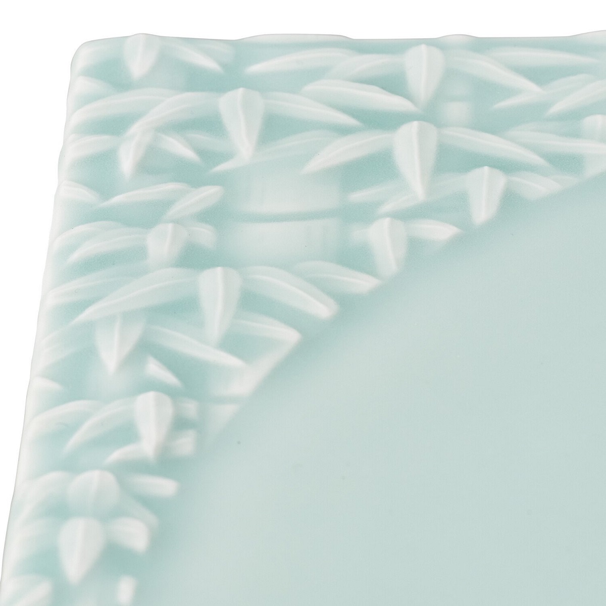 【伊万里焼】モイスト 竹彫 スクエアプレート 028-H825