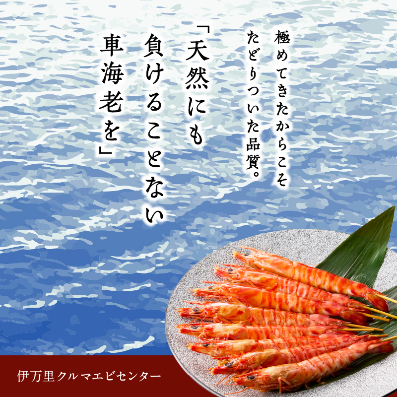 伊万里産 大車海老の塩焼き8匹セット（1pc/2尾×4pc） 010-C167