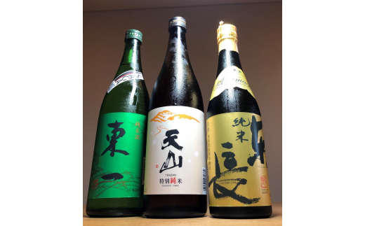 The SAGA認定酒 特別純米純天山 東一純米酒 純米東長 計3本 D279