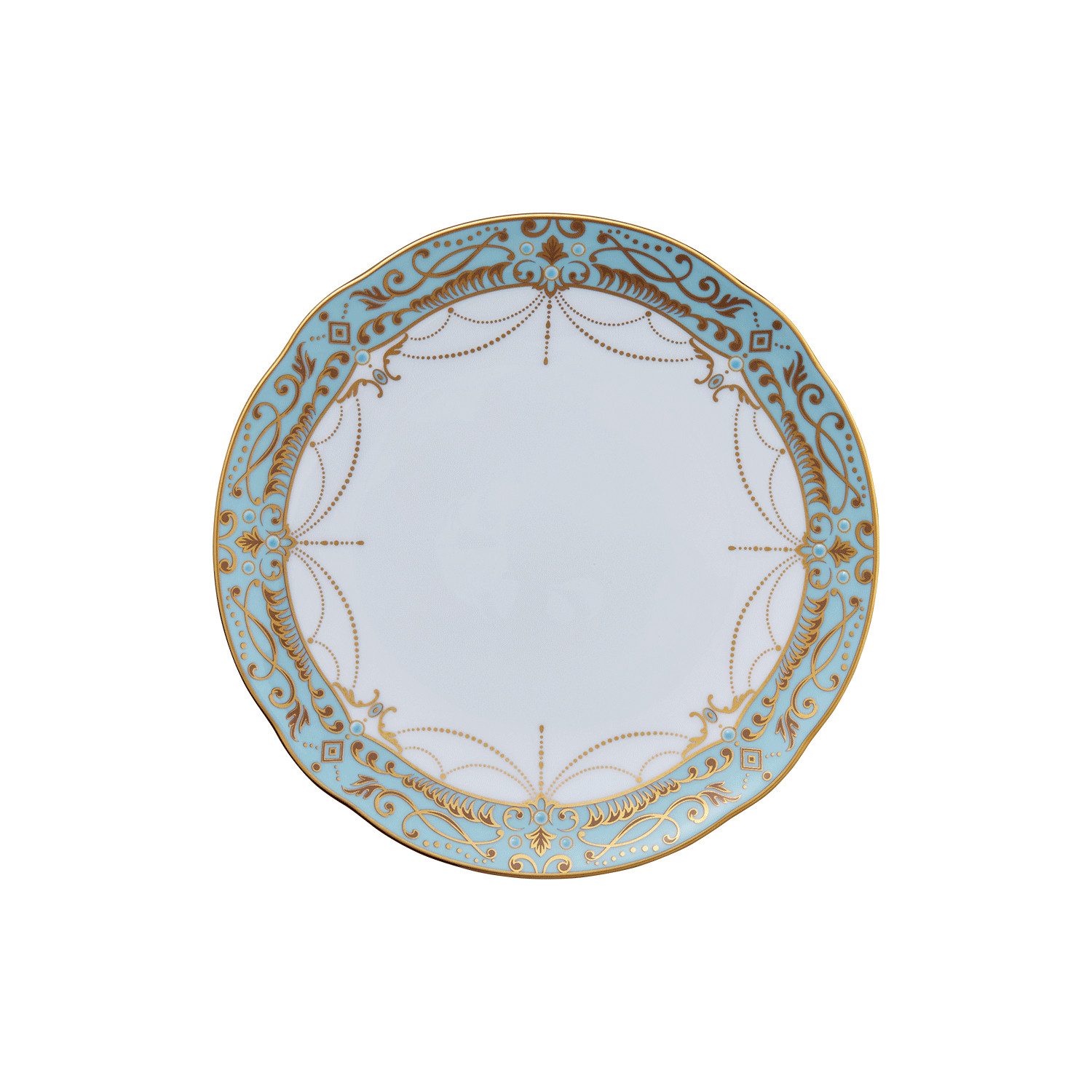 オマージュ コレクション 18cmクーププレート（藍白絵唐草文） 058-H1150