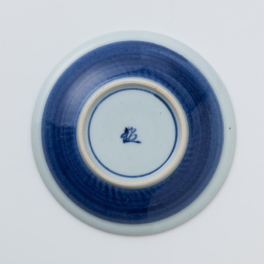 伊万里陶苑 嬉草紋18cm皿（縁付） 070-H976