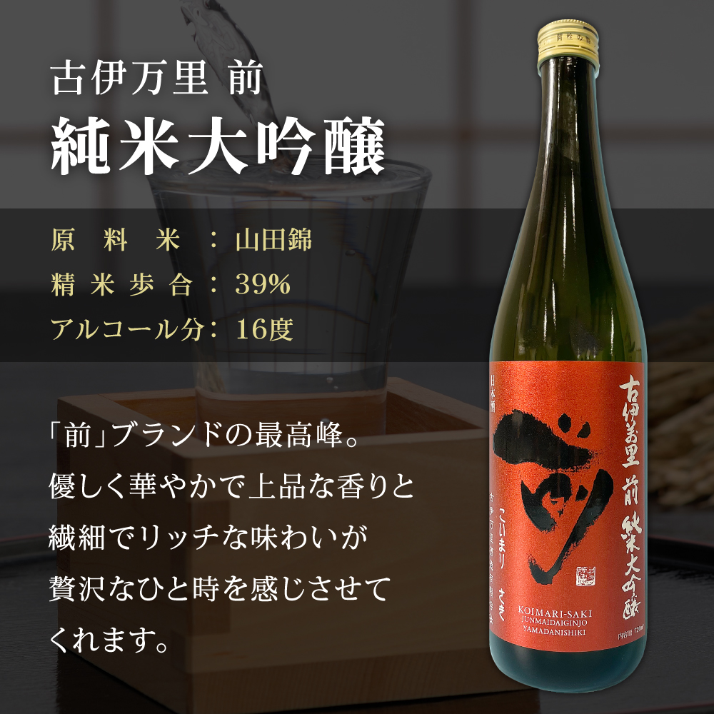 JALファーストクラスに採用！「前」純米大吟醸 一升瓶セット 019-D208
