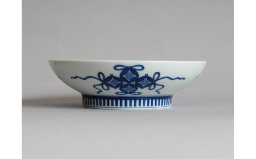 【伊万里焼】色絵芙蓉手文五寸高台皿 028-H611