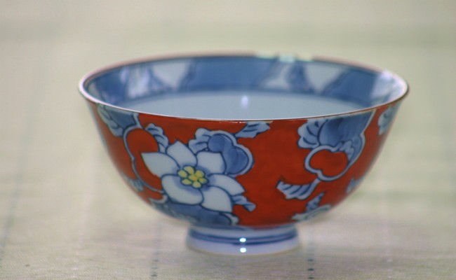 【伊万里焼】彩り唐花飯碗 茶碗 5色セット 032-H328