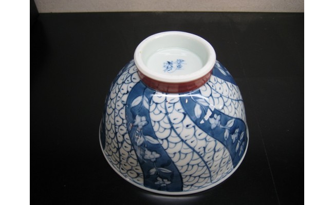 【伊万里焼】祥瑞柄どんぶり2個セット 031-H146