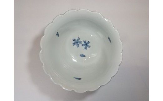 【伊万里焼】伊万里錦地紋菊割丼五個セット 035-H526