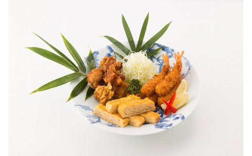 HAKASE謹製「海老フライ＆若鶏唐揚げ＆出し巻玉子3点セット」098-G347