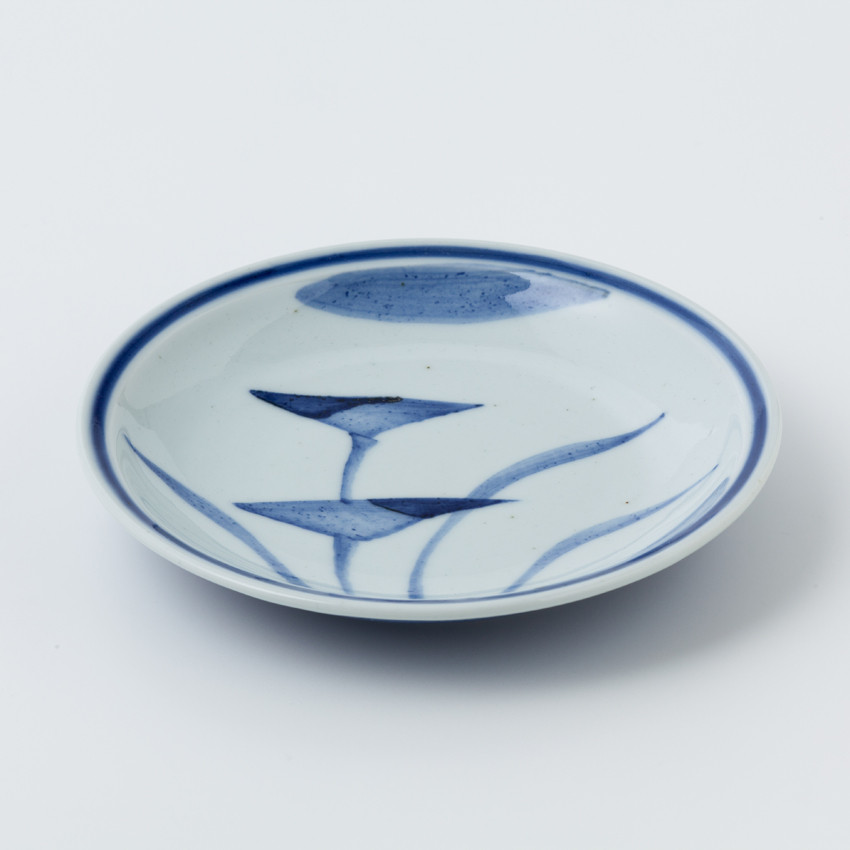 伊万里陶苑 嬉草紋18cm皿（縁付） 070-H976