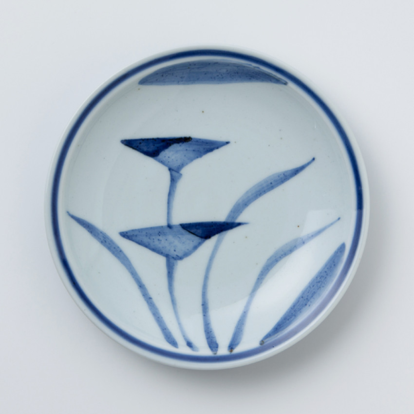 伊万里陶苑 嬉草紋18cm皿（縁付） 070-H976