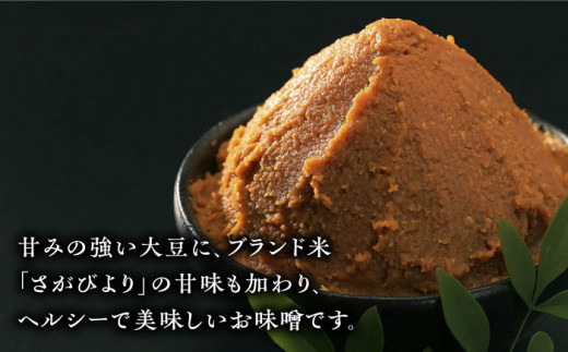 【米の甘味が広がるヘルシーお味噌】 からだにうれしい 米味噌 3kg （高オレイン酸大豆使用・佐賀県産さがびより仕込）なるせみそ /角味噌醤油 [UAX009]