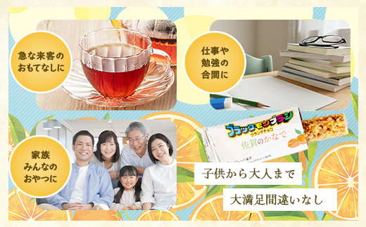 【鹿島高校 商業科 共同開発】みかん クランチチョコ 佐賀のかなで 鹿島産みかんパウダー使用 3箱（10本入×3箱）佐賀 鹿島 チョコレート ご当地スイーツ C-191