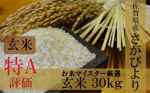 F-10 令和6年産 佐賀県産 厳選 さがびより 玄米３０kg