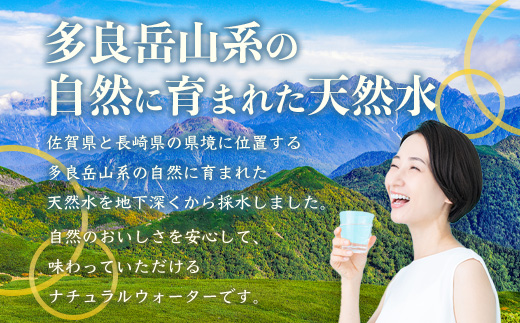 【定期便10回】 G7広島サミット提供『多良岳山系の水』 （500ml×24本×10回）天然水 ナチュラルウォーター定期便 毎月お届け 佐賀県 鹿島市 送料無料J-9