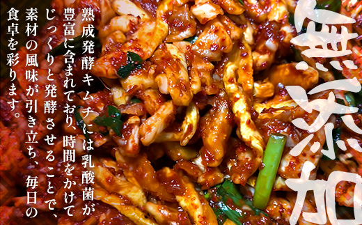 熟成発酵無添加キムチ　詰め合わせセット（山芋キムチ　切干大根キムチ　麻薬卵　ナッツキムチ）C-159