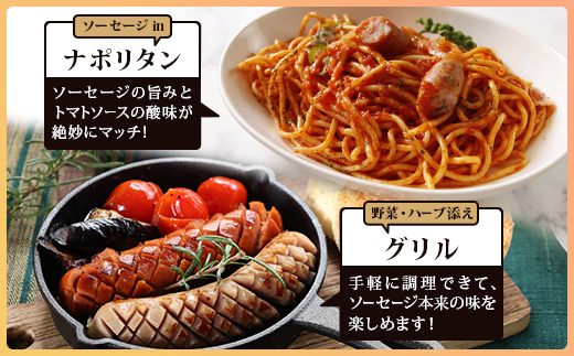 佐賀県鹿島市産の猪ソーセージ（約8cm×6本入）5袋 C-126 ピリ辛 ハーブ 2種類 ソーセージセット ジビエ イノシシ 猪肉