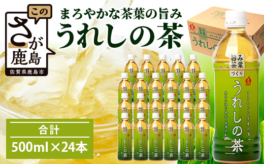 うれしの茶 500mlペットボトル×24本入 箱買い セット お茶 飲料 緑茶 飲み切りサイズ  B-664