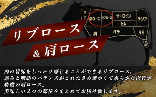 D-180 佐賀牛 リブロース スライス ＆ 佐賀牛 肩ロース スライス (合計650g) 【黒毛和牛】