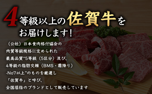 【まだ間に合う 年内配送】佐賀牛 ロース 焼肉用 400g D-217 牛肉 牛 肉 やきにく 焼き肉 正月 お正月 大晦日