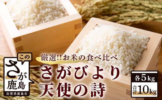 C-14 佐賀県産 さがびより・天使の詩　白米１０ｋｇ（５ｋｇ×２種）