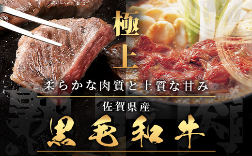 L-19  【熟成肉『堪能』コース】佐賀県産黒毛和牛 ロースステーキ＆すきやき肉